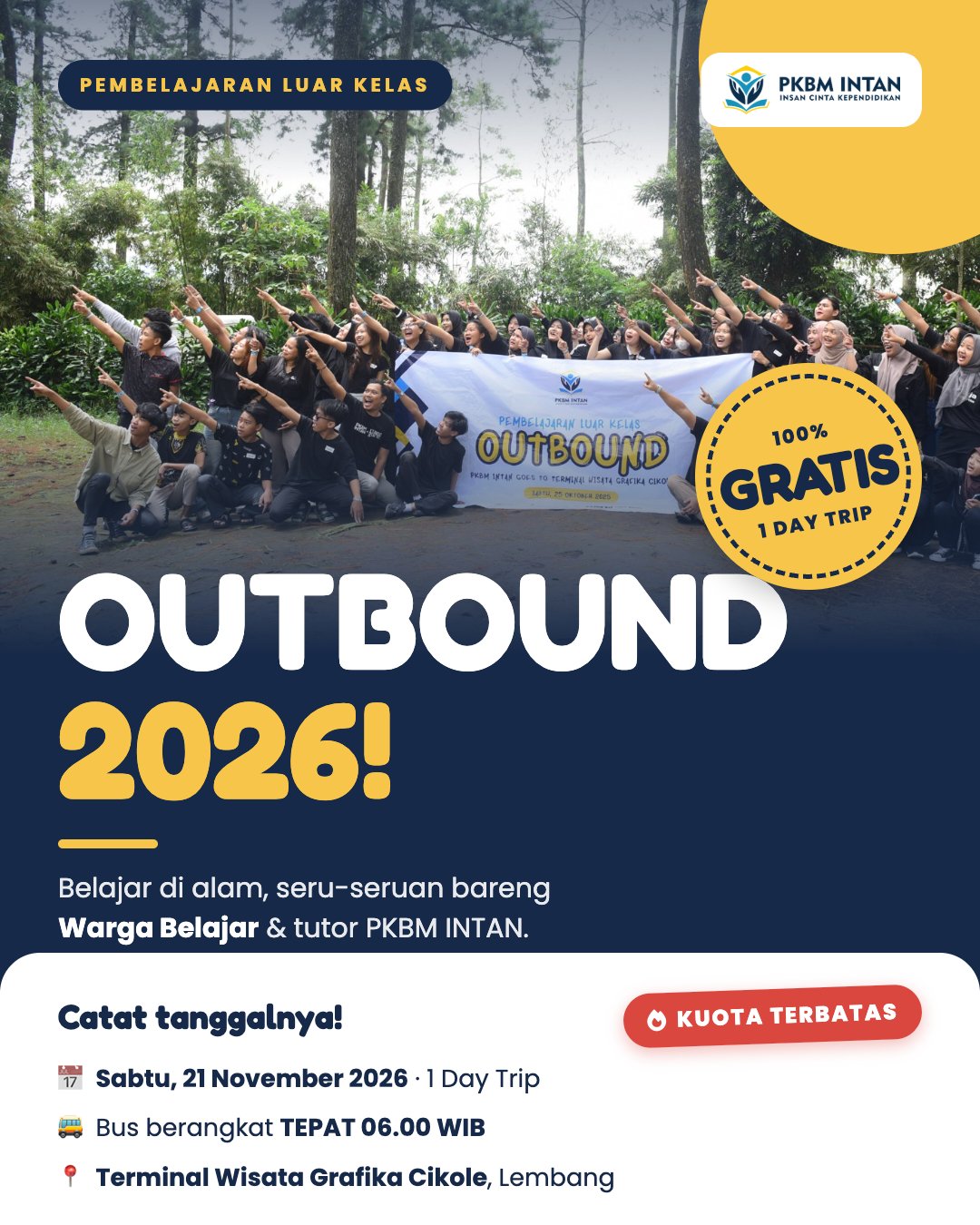 Poster OUTBOUND 2026 : Pembelajaran Luar Kelas
